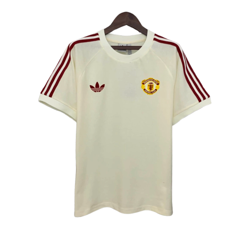 Camiseta Manchester United 25/26 Edición Casual - Blanco - Versión Aficionado