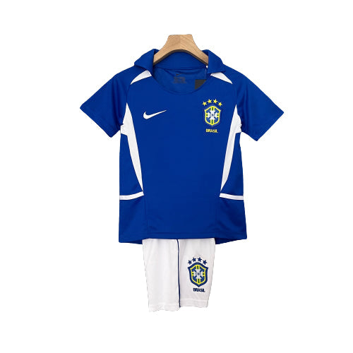 Conjunto Infantil Retrô - Brasil 2002 II de Visitante