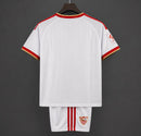 Conjunto Niño Sevilla FC 1ª Equipación 2026/27 – Camiseta y Pantalón Blanco Rojo
