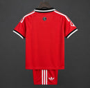 Conjunto Niño Sevilla FC 2ª Equipación 2026/27 – Camiseta y Pantalón Rojo con Detalles Negro