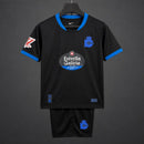 Conjunto Niño RC Deportivo de A Coruña 2ª Equipación 2026/27 – Camiseta y Pantalón Negro Azul