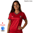Camiseta Femenina Portugal Copa del Mundo 2026 – Primera Equipación Roja