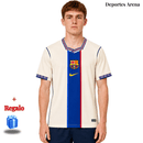 Camiseta FC Barcelona 3ª Equipación 2026/27 – Crema con Franja Azul Vertical