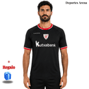 Camiseta Athletic Club de Bilbao 2ª Equipación 2026/27 – Visitante Negra con Detalles Rojos