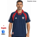 Camiseta Athletic Club de Bilbao Retro 1999/2001 – Visitante Azul Marino Roja