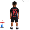 Equipación Infantil FC Barcelona 2024/25 Negra - Kit Completo Niño