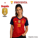 🏆 PREVENTA | Camiseta España Bicampeona del Mundo 2026 – 1ª Equipación Roja Mujer | Envío desde el 25 de Julio