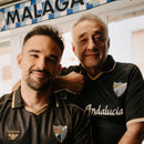 Camiseta Málaga CF x IlloJuan - Edición Limitada  (Negra)