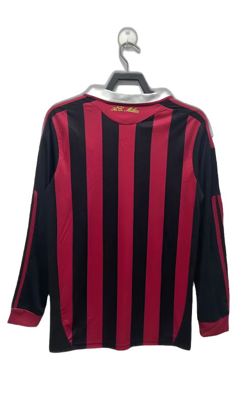 Camiseta AC Milan 09/10 I de Local - Manga Larga Versión Retro