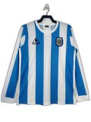 Camiseta Argentina 1986 I de Local - Manga Larga Versión Retro