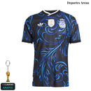 Camiseta Argentina Edición Especial Negra con Arabescos Azules - Frontal