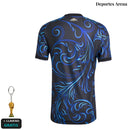 Camiseta Argentina Edición Especial Negra con Arabescos Azules - Espalda