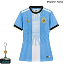 Camiseta Argentina Mujer Edición Especial Homenaje Messi - Frontal