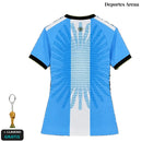 Camiseta Argentina Mujer Edición Especial Homenaje Messi - Espalda