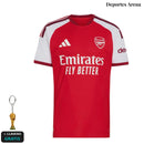 Camiseta Arsenal 1ª Equipación 2026/27 Roja y Blanca – frontal
