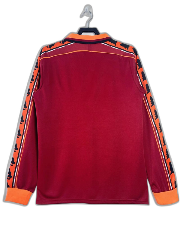 Camiseta AS Roma 98/99 I de Local - Manga Larga Versión Retro