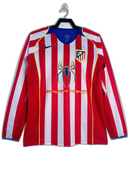 Camiseta Atlético de Madrid 04/05 I de Local - Manga Larga Versión Retro
