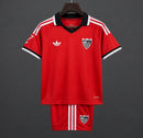Conjunto Niño Sevilla FC 2ª Equipación 2026/27 – Camiseta y Pantalón Rojo con Detalles Negro