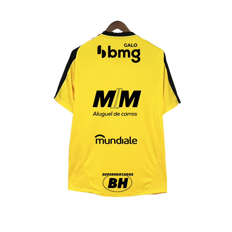Camiseta Atlético Mineiro 25/26 Amarillo Entrenamiento - Todos los Patrocinios - Versión Aficionado