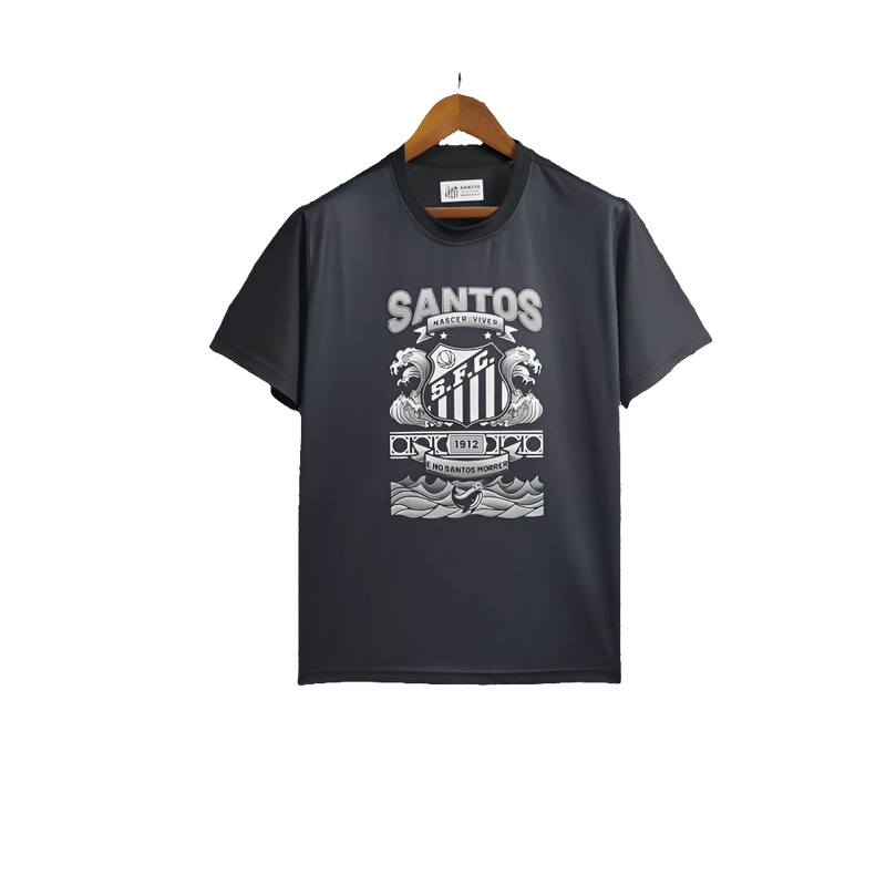 Camiseta Santos 25/26 Edición Casual - Negro - Versión Aficionado