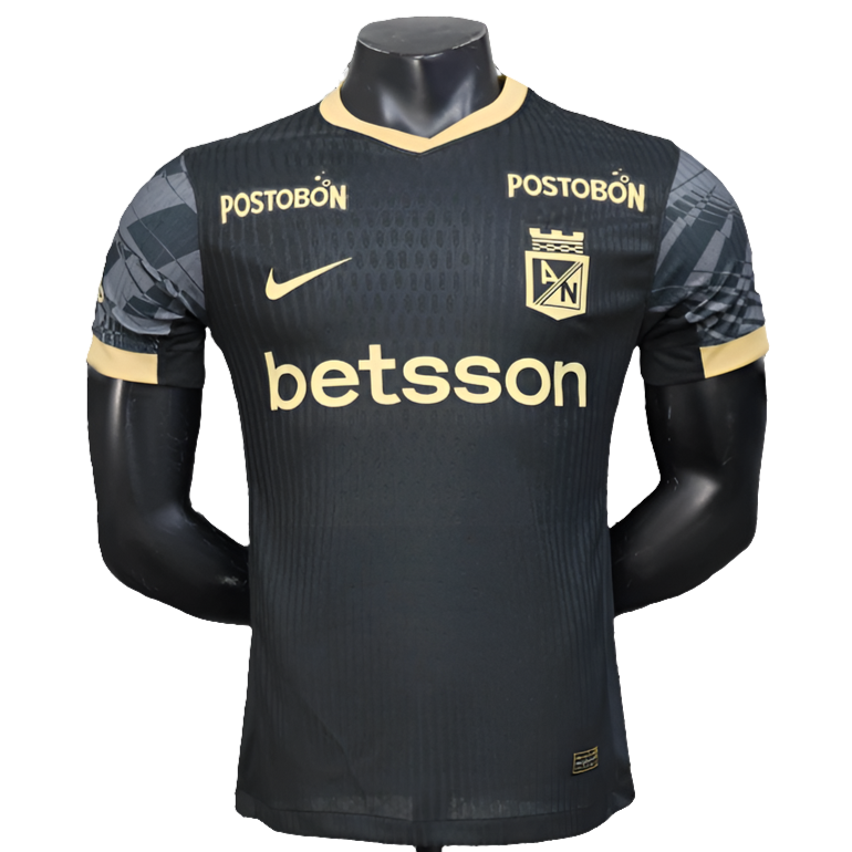 Camiseta Atletico Nacional 25/26 Edición Negra - Versión Jugador