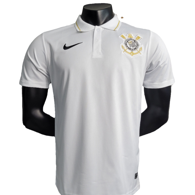 Camiseta Corinthians 23/24 Edición Polo - Blanco - Versión Aficionado