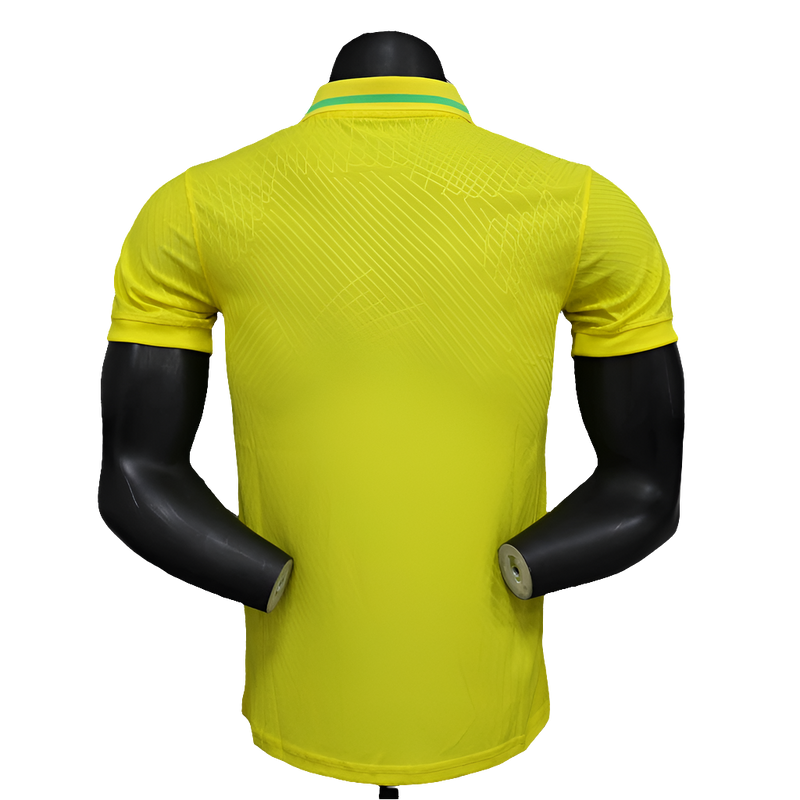 Camiseta Brasil 25/26 Edición Polo - Amarillo - Versión Jugador