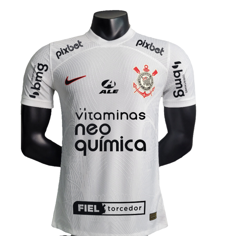Camiseta Corinthians 23/24 I de Local - Todos los Patrocinios - Versión Jugador