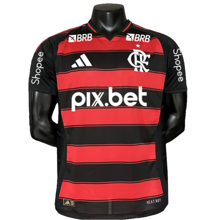 Camiseta Flamengo 25/26 I de Local - Todos los Patrocinios - Versión Jugador