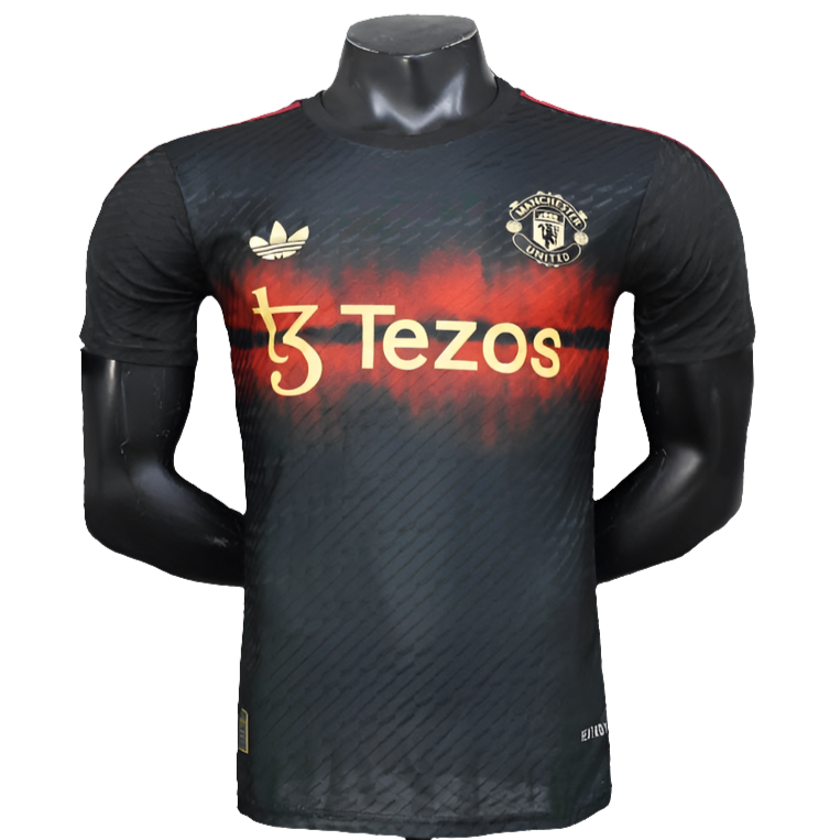 Camiseta Manchester United 25/26 Entrenamiento - Negro - Versión Jugador