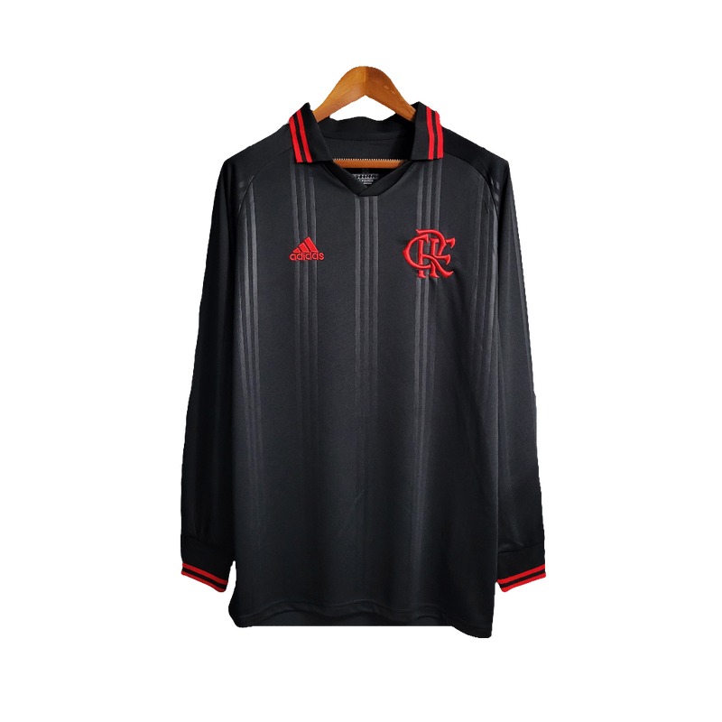 Camiseta Flamengo 19/20 Edición Especial - Negro - Manga Larga Versión Retro
