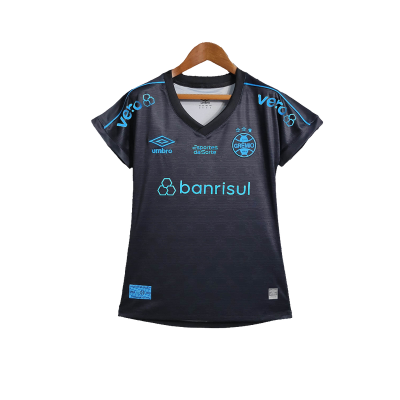 Camiseta Grêmio 23/24 III Tercera - Todos los Patrocinios - Mujer