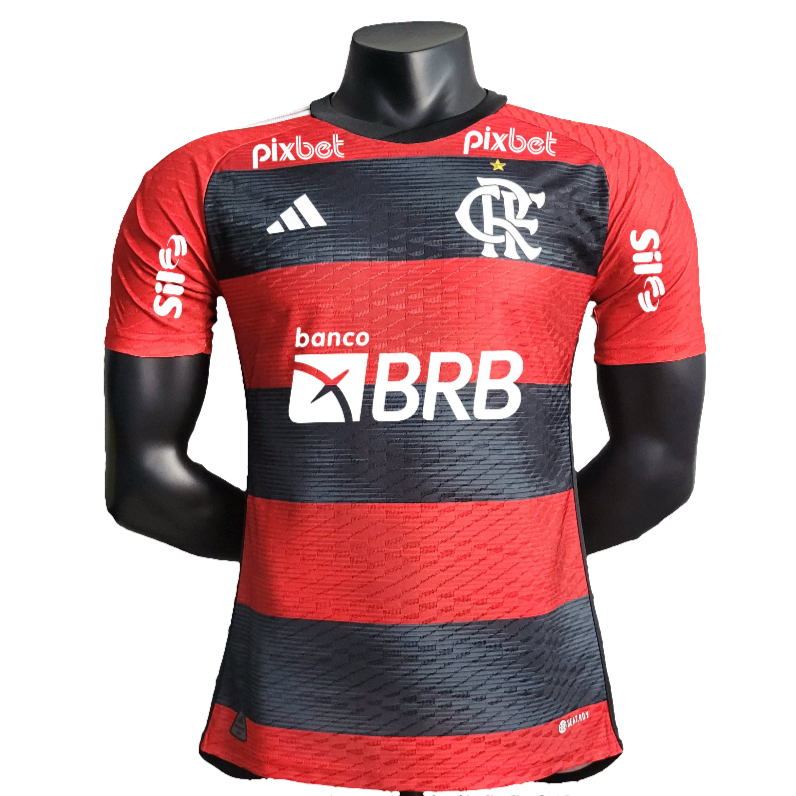 Camiseta Flamengo 23/24 I de Local - Todos los Patrocinios - Versión Jugador