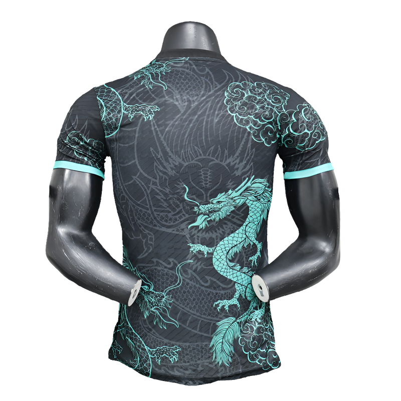 Camiseta Real Madrid 25/26 Edición Especial - Negro e Azul Claro - Versión Jugador