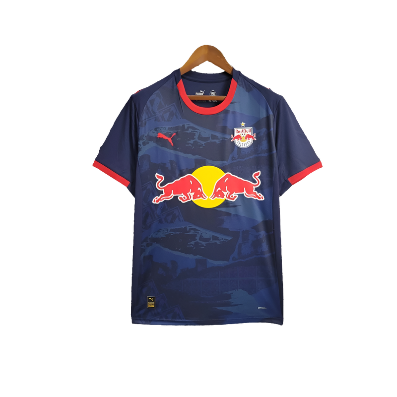 Camiseta Rojo Bull Salzburg 25/26 II de Visitante - Versión Aficionado