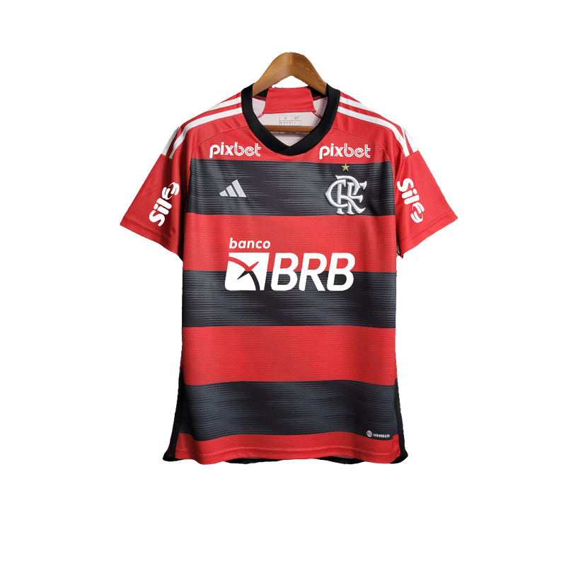 Camiseta Flamengo 23/24 I de Local - Todos los Patrocinios - Versión Aficionado