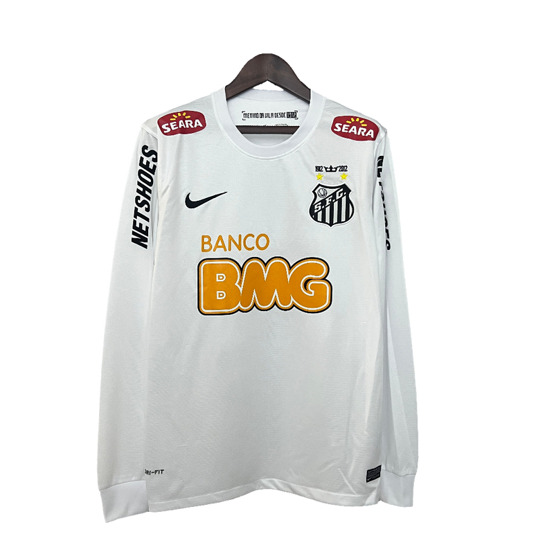 Camiseta Santos 11/12 I de Local - Manga Larga Versión Retro