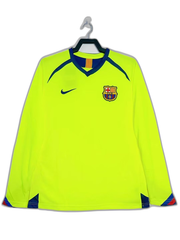 Camiseta Barcelona 05/06 II de Visitante - Manga Larga Versión Retro