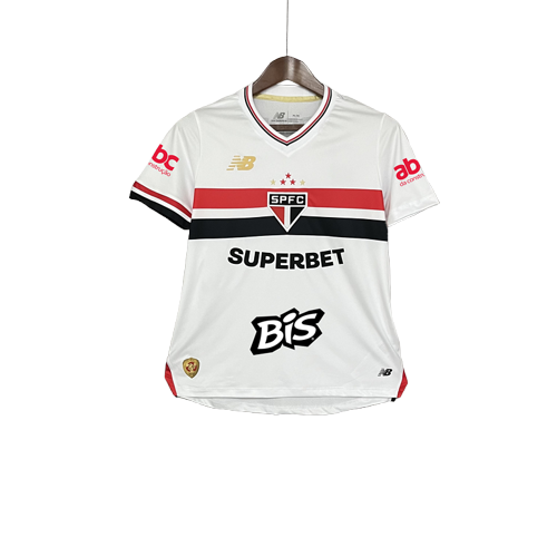 Camiseta São Paulo 25/26 I de Local - Todos los Patrocinios - Mujer