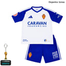 Conjunto Niño Real Zaragoza 1ª Equipación 2026/27 frente