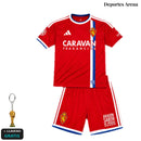 Conjunto Niño Real Zaragoza 2ª Equipación 2026/27 frente