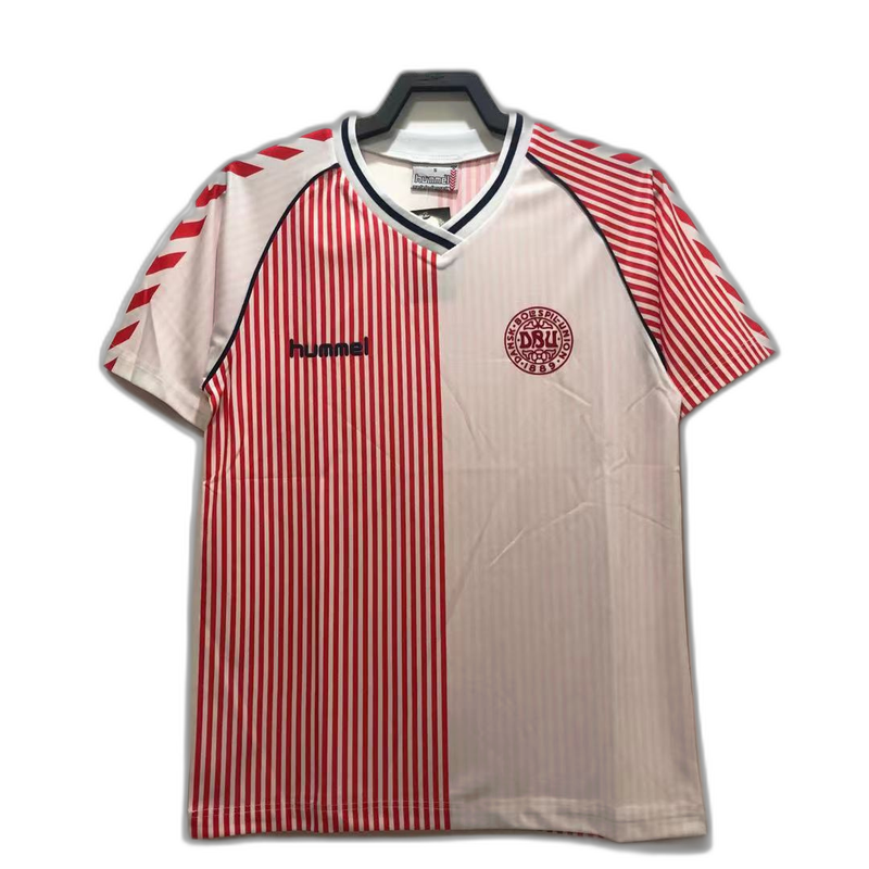 Camiseta Dinamarca 1986 II de Visitante - Versión Retro