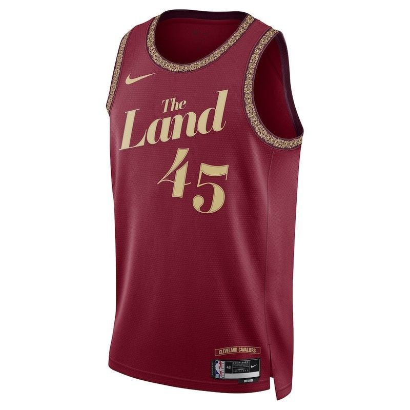 Camiseta NBA Donovan Mitchell - Cleveland Cavaliers - 23/24 - Burdeos - Edición Ciudad