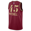 Camiseta NBA Donovan Mitchell - Cleveland Cavaliers - 23/24 - Burdeos - Edición Ciudad