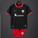 Conjunto Niño Athletic Club de Bilbao 2ª Equipación 2026/27 – Camiseta y Pantalón Negro Rojo