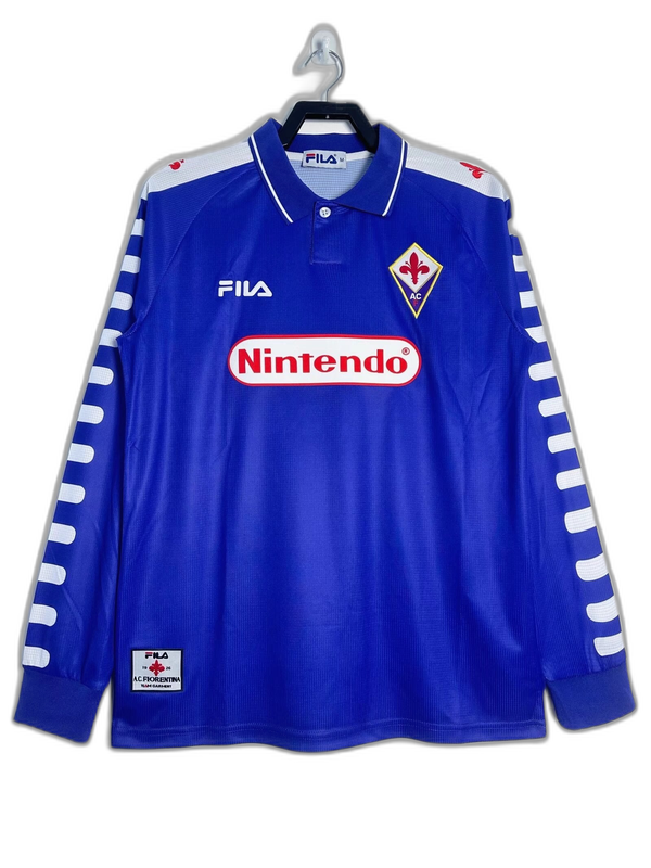 Camiseta Fiorentina 98/99 I de Local - Manga Larga Versión Retro