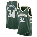 Camiseta NBA Giannis Antetokounmpo - Milwaukee Bucks - 2023 - Edición Ícono - Hunter Green