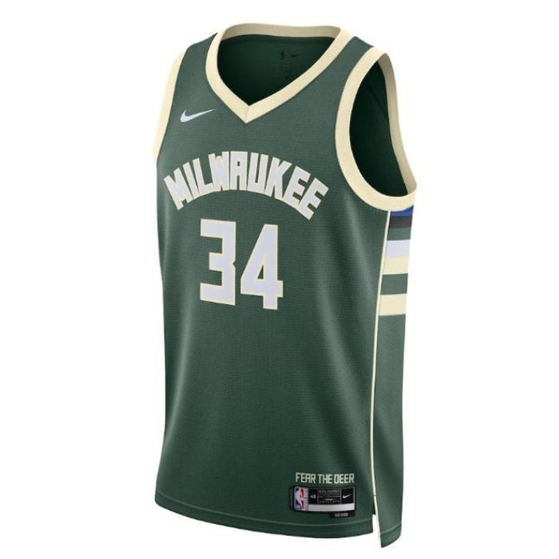 Camiseta NBA Giannis Antetokounmpo - Milwaukee Bucks - 2023 - Edición Ícono - Hunter Green