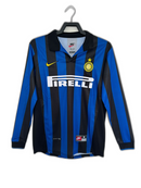 Camiseta Inter de Milán 98/99 I de Local - Manga Larga Versión Retro