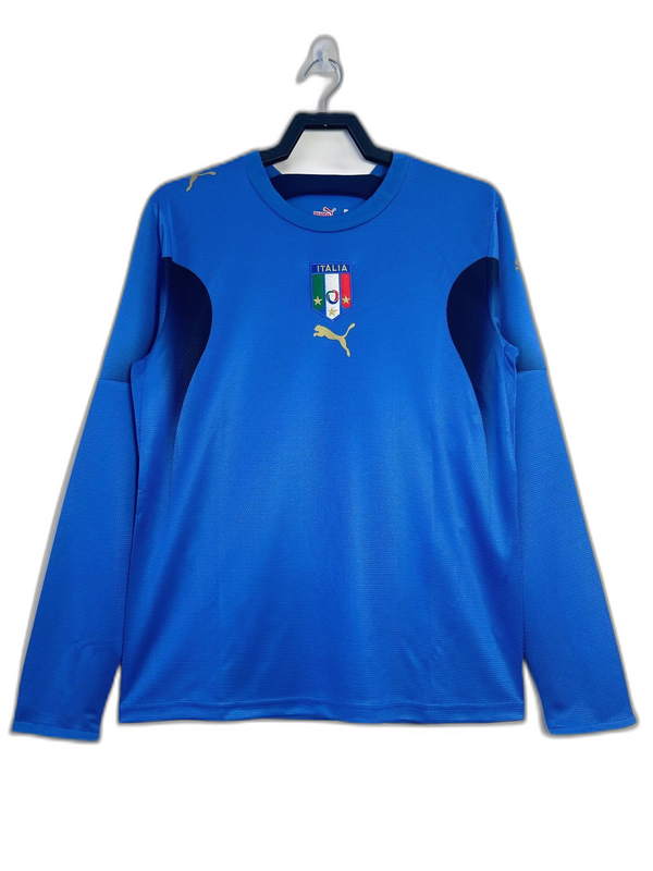 Camiseta Italia 2006 I de Local - Manga Larga Versión Retro